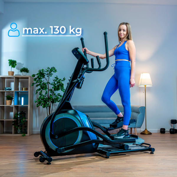 Bicicletă eliptică Thunder Blaze Black Blue 130 kg photo 9