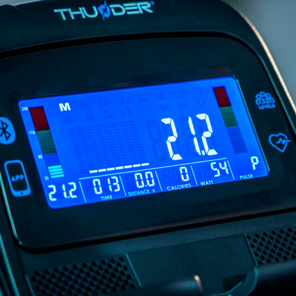 Bicicletă eliptică Thunder Blaze Black Blue 130 kg photo 11