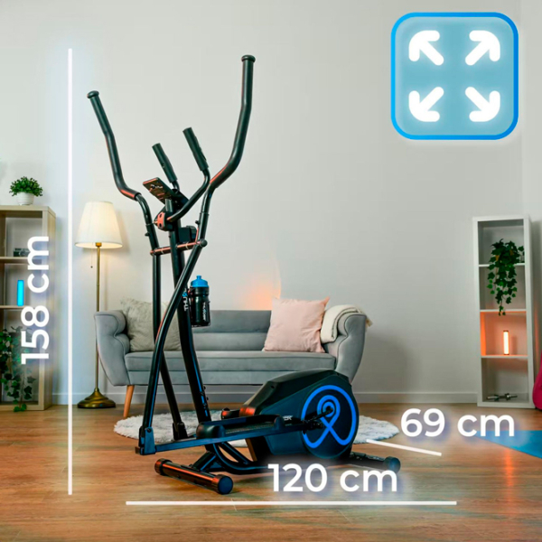 Bicicletă eliptică Thunder Sparky Black 110 kg photo 5