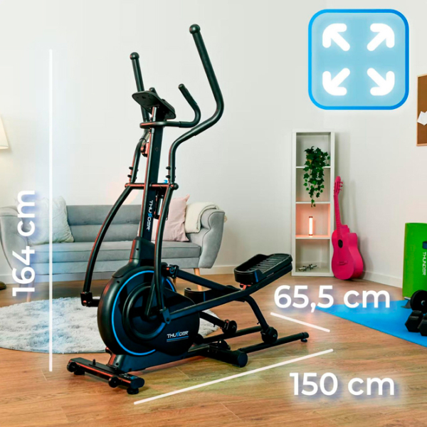 Bicicletă eliptică Thunder Fizz Black 110 kg photo 3