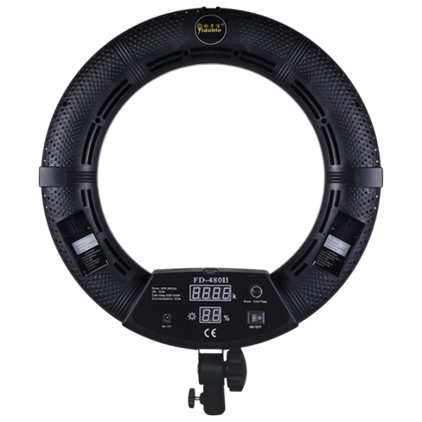 Lampă circulară Yidoblo FD-480II + 2 Battery 457 mm Black  photo 3