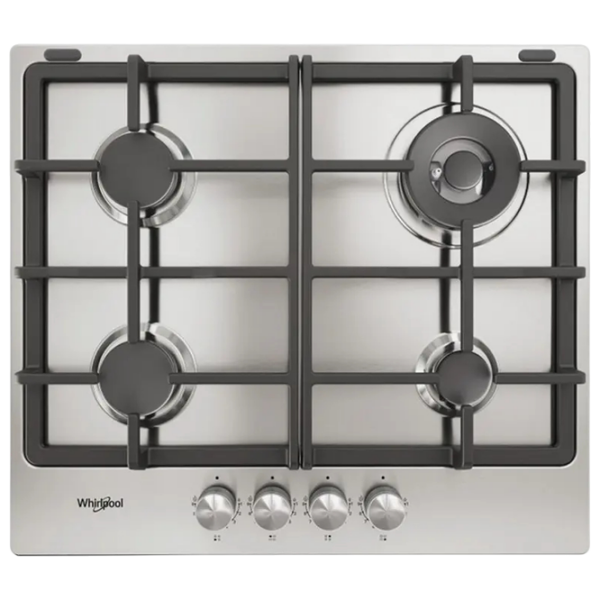 Plită încorporabilă pe gaz Whirlpool TKRL 661 IX Inox Inox, Gratare: Fontă photo 1