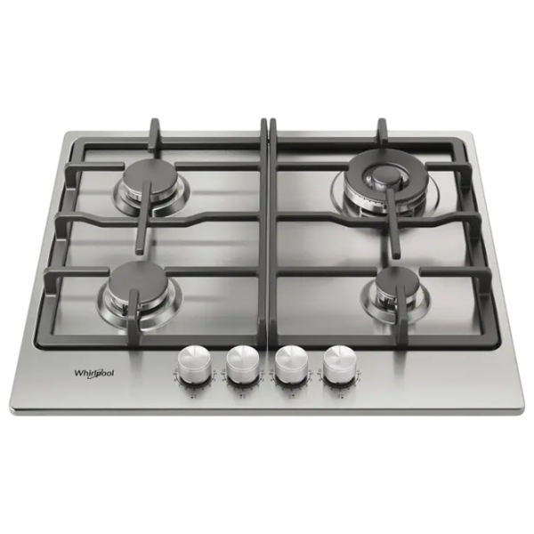 Plită încorporabilă pe gaz Whirlpool TKRL 661 IX Inox Inox, Gratare: Fontă photo 2