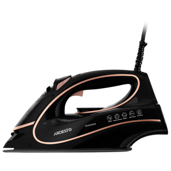 Fier de călcat Ardesto IR-B2235 Black 2400 W, 32 g/min, 0.45 l, Ceramică photo 4
