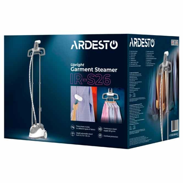 Vaporizator de călcat vertical Ardesto IR-S26 Gray 1500 W, 60 g/min, 2.6 l photo 9