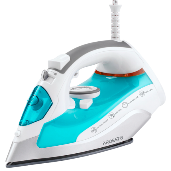 Fier de călcat Ardesto IR-C2228-TQ White 2200 W, 35 g/min, 0.28 l, Ceramică photo 1