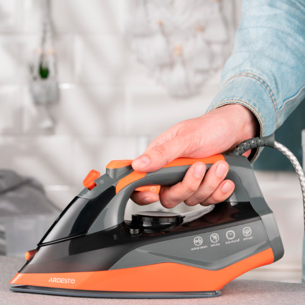 Fier de călcat Ardesto IR-C2233-GR Black 2200 W, 30 g/min, 0.34 l, Ceramică photo 10