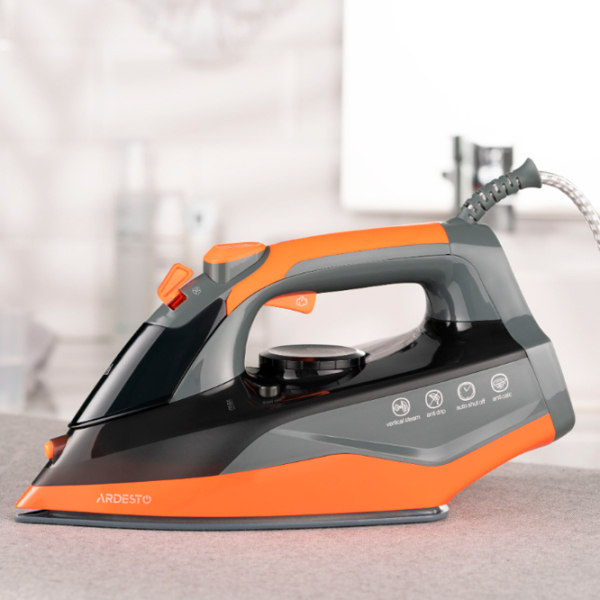 Fier de călcat Ardesto IR-C2233-GR Black 2200 W, 30 g/min, 0.34 l, Ceramică photo 15