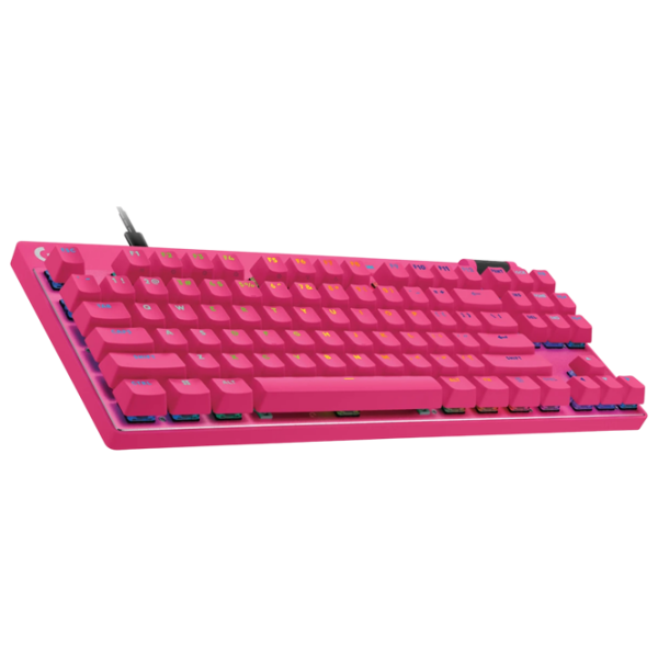 Tastatură Logitech G PRO X TKL Rapid Magenta Gaming, Cu fir photo 2