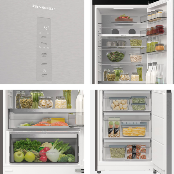 Frigider Hisense RB5P410SACC Inox 283l / No Frost, 130l / No Frost, C photo 5