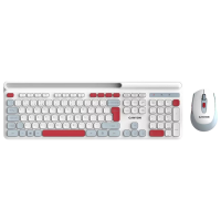 Tastatura & Mouse Canyon HSET-W5 White Gaming, Fără fir