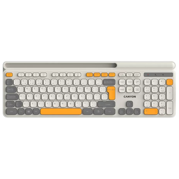 Tastatură Canyon HKB-W03 Beige Gaming, Fără fir photo 1