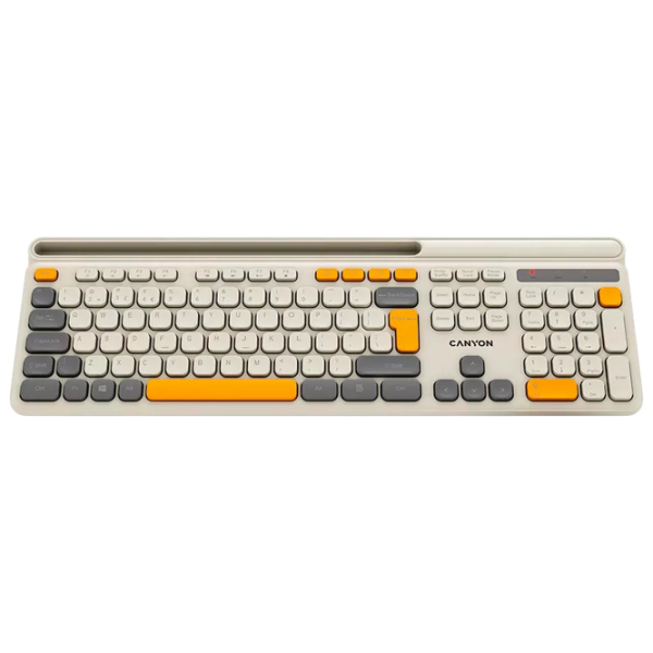 Tastatură Canyon HKB-W03 Beige Gaming, Fără fir photo 2