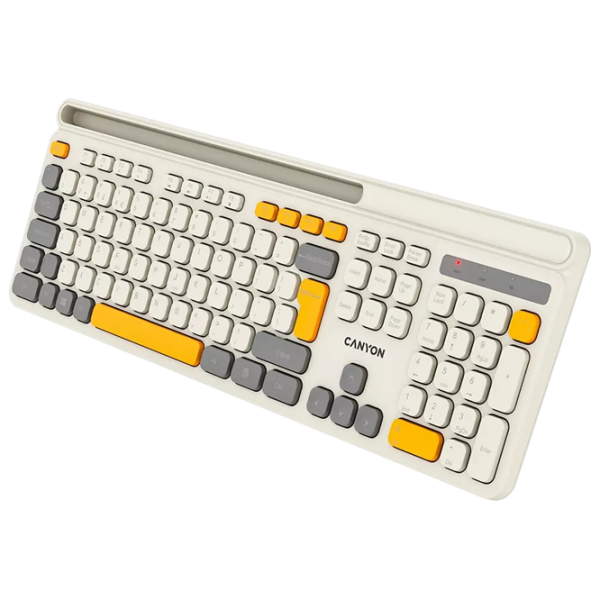 Tastatură Canyon HKB-W03 Beige Gaming, Fără fir photo 3
