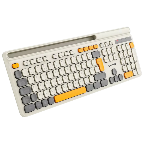 Tastatură Canyon HKB-W03 Beige Gaming, Fără fir photo 4