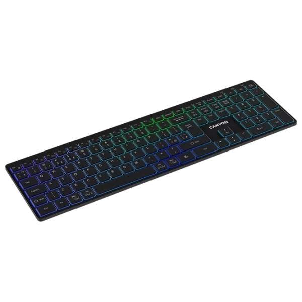 Tastatură Canyon HKB-W11 Black Gaming, Fără fir photo 4
