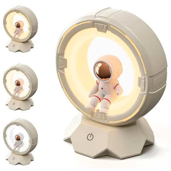 Proiector de stele XO Astronaut Spaceman Tri-color Night Light Pat OZ12 White Universal, 3+ photo 3