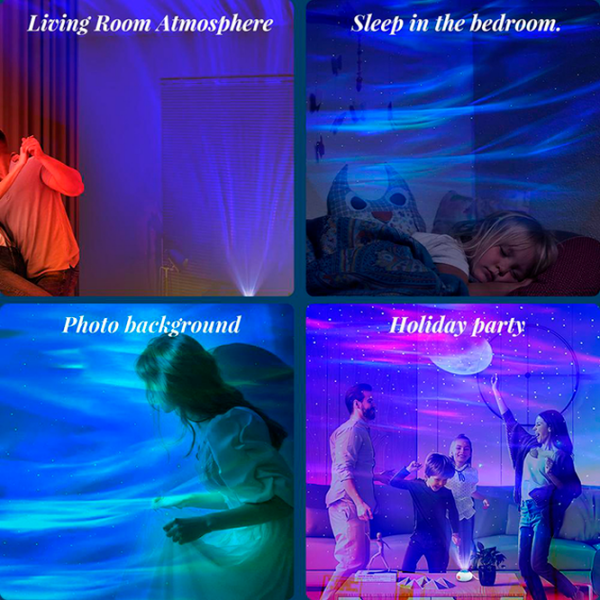 Proiector de stele XO Projection Lamp Northern Lights YH12 White Universal, 3+ photo 7