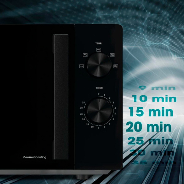 Cuptor cu microunde Hisense H20MOBP1H Black Solo, 20l, 700 W photo 9