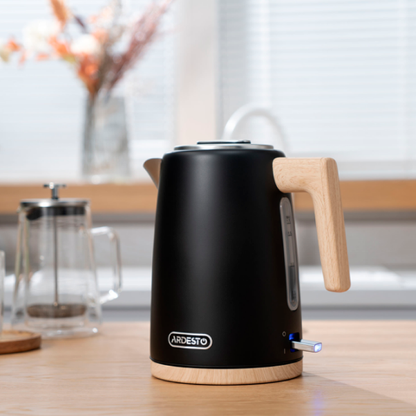 Ceainic electric Ardesto EKL-F420BWD Black 2200 W, 1.7l, Material interior: Inox photo 6