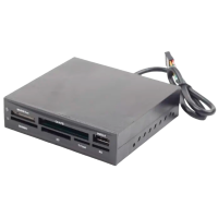 Cititor de carduri Gembird FDI2-ALLIN1-02-B Black USB 2.0