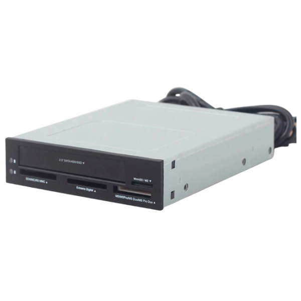 Cititor de carduri Gembird FDI2-ALLIN1-03 Gray USB 3.0 photo 1