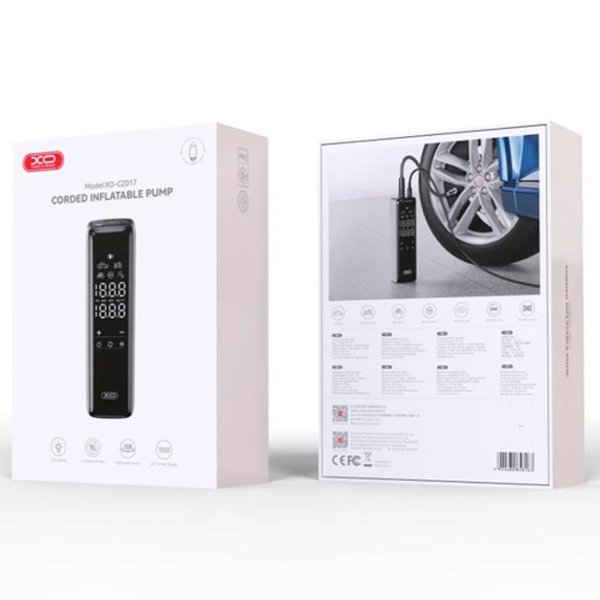 Compresor auto XO Smart Mini Wired Inflatable Pump 22 Cylinders Black 25 l/min / 10 bar photo 6
