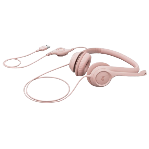 Căști Logitech H390 Pink Cu fir / Personal / On the ear photo 2