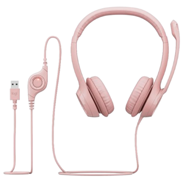 Căști Logitech H390 Pink Cu fir / Personal / On the ear photo 5