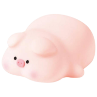 Lampă de noapte XO Little Pink Pig Pink Acumulator