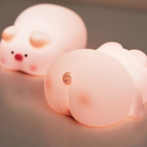 Lampă de noapte XO Little Pink Pig Pink Acumulator photo 3