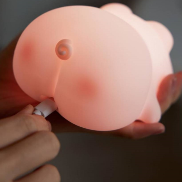 Lampă de noapte XO Little Pink Pig Pink Acumulator photo 4