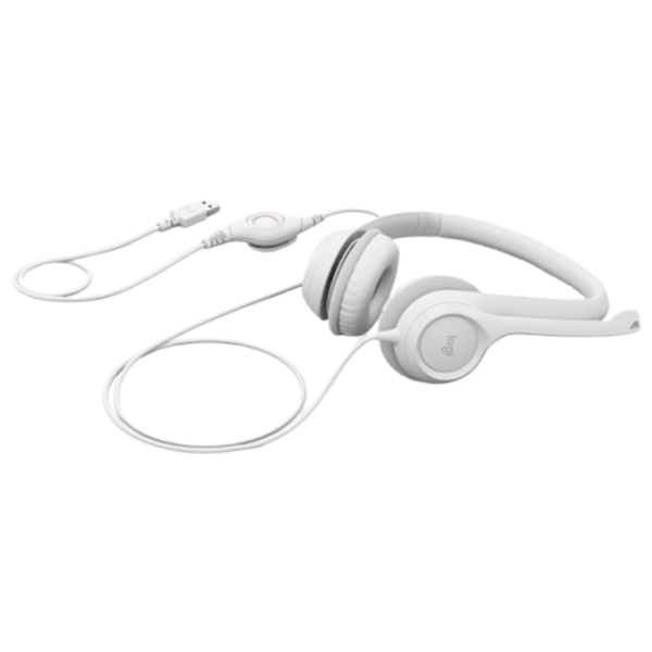 Căști Logitech H390 White Cu fir / Personal / On the ear photo 3
