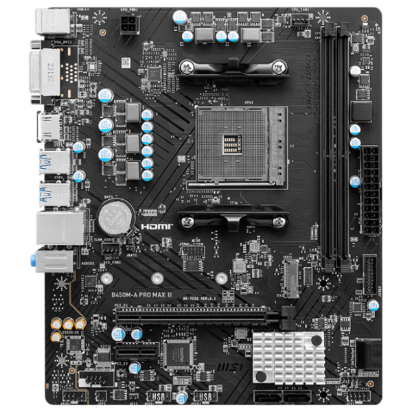 Материнская плата MSI B450M-A PRO MAX II mATX  photo 1
