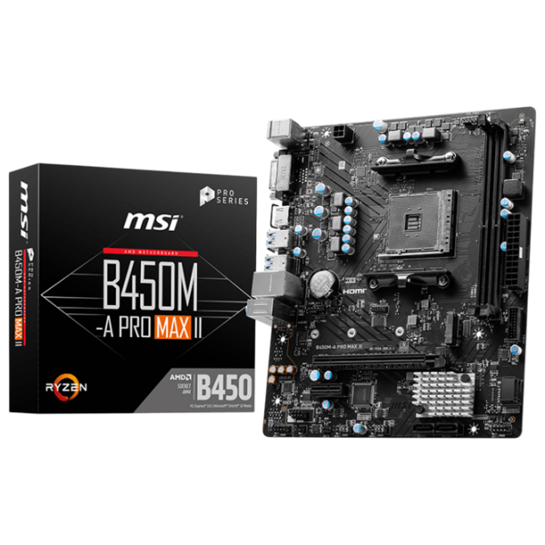 Материнская плата MSI B450M-A PRO MAX II mATX  photo 4
