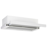 Hotă Backer GLISO 650 White 60 cm, Recirculare, 650 m³/h