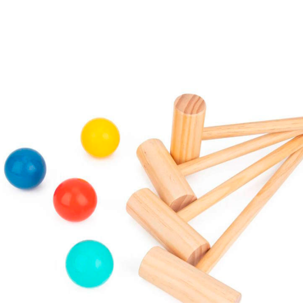 Игровой набор Tooky Toy Крокет TH366 Натуральное дерево Для детей, 3+ photo 3