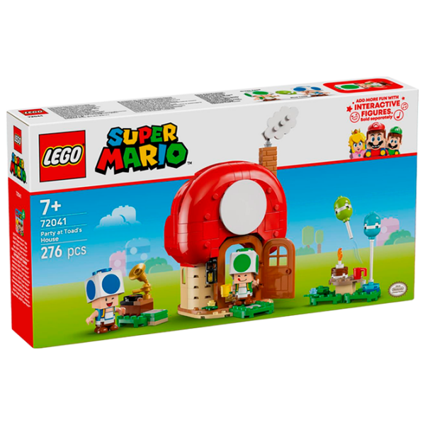 Constructor LEGO Mario Kart Party At Toads House Red Numărul de piese 276, 7+ photo 1