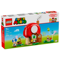 Constructor LEGO Mario Kart Party At Toads House Red Numărul de piese 276, 7+