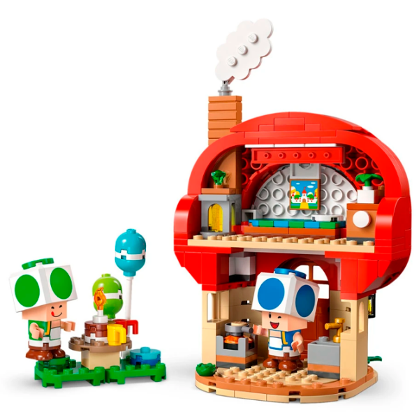 Constructor LEGO Mario Kart Party At Toads House Red Numărul de piese 276, 7+ photo 2