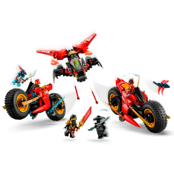 Constructor LEGO Ninja Combat Vehicle Red Numărul de piese 561, 8+ photo 6