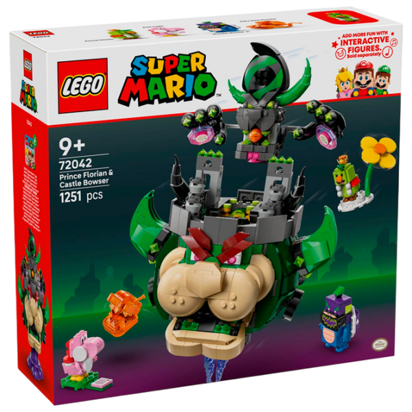 Constructor LEGO Prince Florian & Castle Bowser Green Numărul de piese 1251, 9+ photo 1