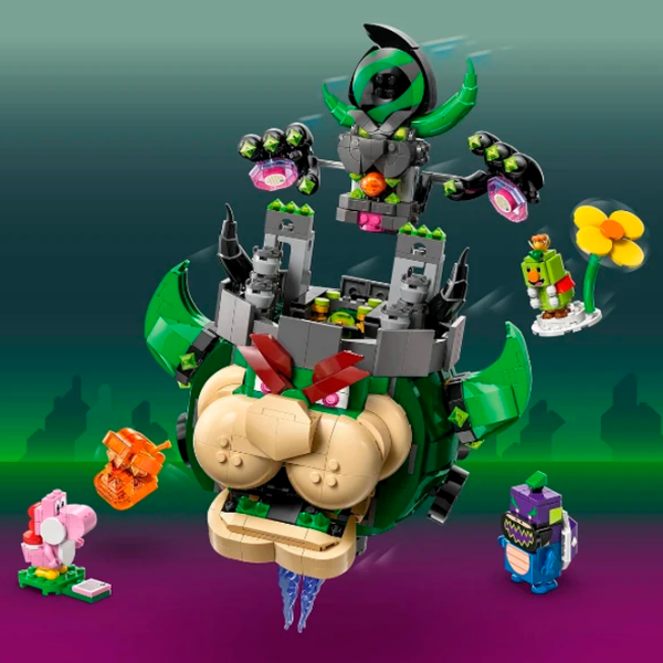 Constructor LEGO Prince Florian & Castle Bowser Green Numărul de piese 1251, 9+ photo 3