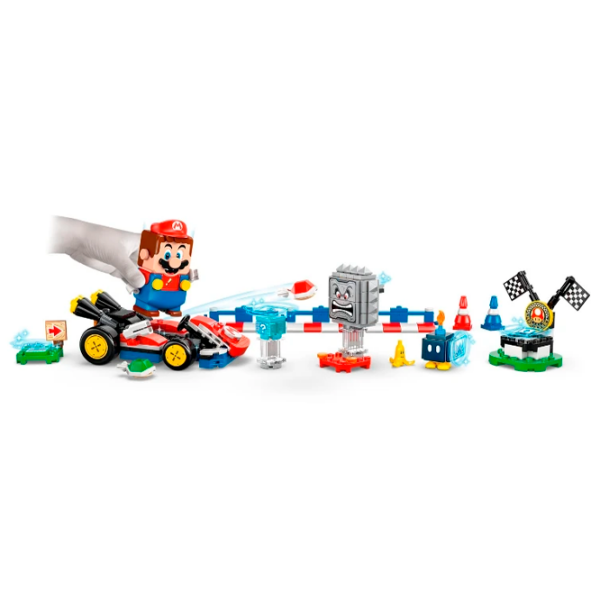 Constructor LEGO Interactive Mario & Standard Kart Red Numărul de piese 278, 7+ photo 6