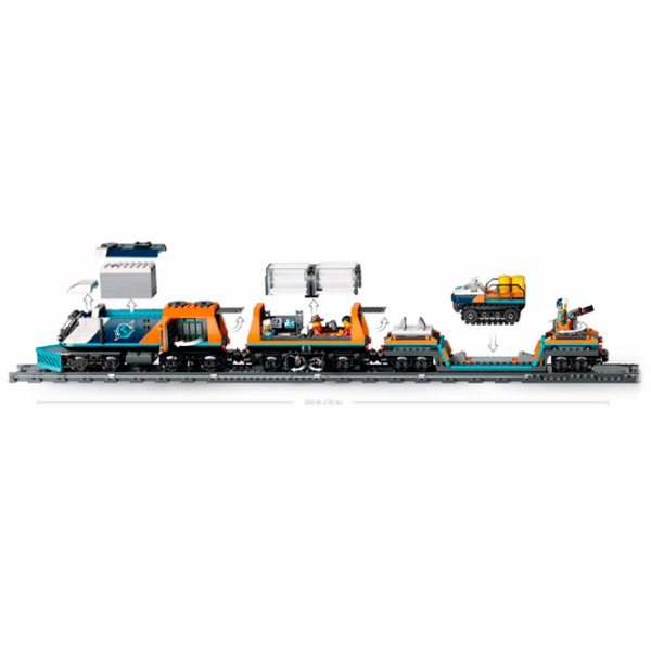 Конструктор LEGO Explorer's Arctic Polar Express Train Синий Количество деталей 1517, 7+ photo 3