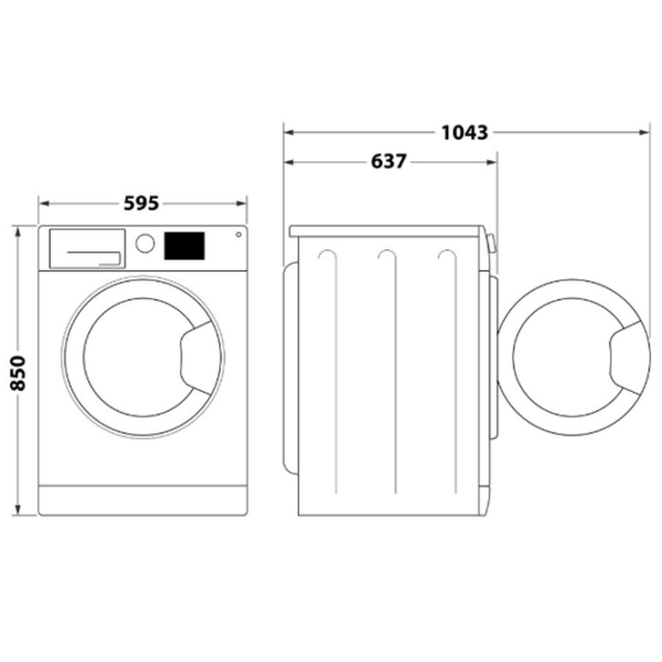 Стиральная машина Hotpoint-Ariston NM11 847 WS A EU Белый 8 кг, 1400 об/мин, A+++ photo 10