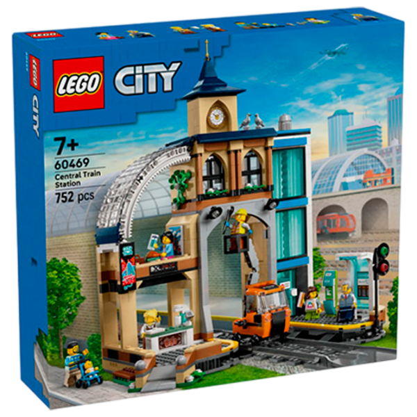Constructor LEGO Central Train Station Brown Numărul de piese 752, 7+ photo 1