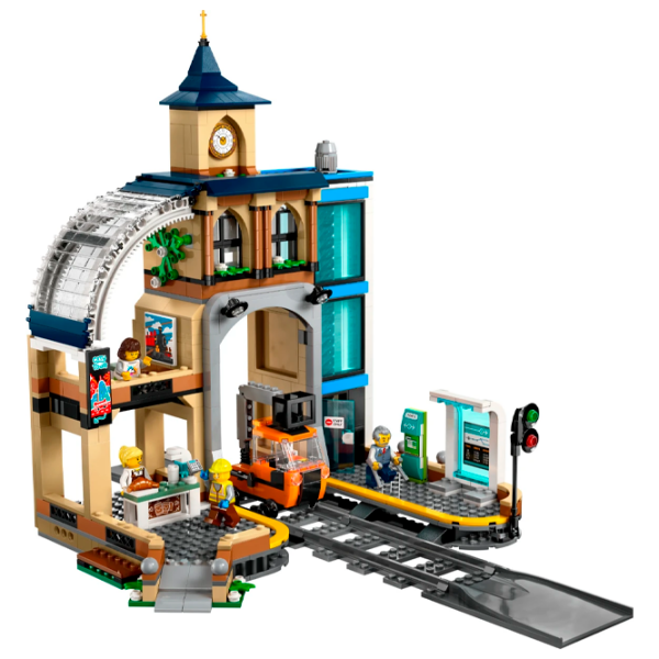 Constructor LEGO Central Train Station Brown Numărul de piese 752, 7+ photo 2