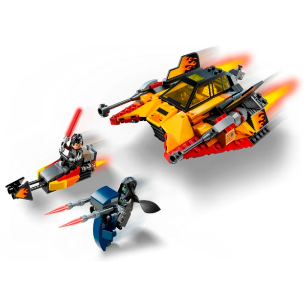 Constructor LEGO Force Burner Snowspeeder Orange Numărul de piese 349, 7+ photo 3