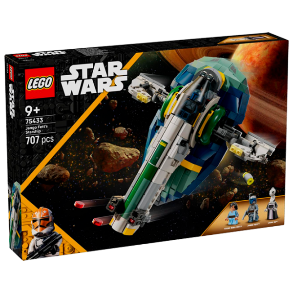 Constructor LEGO Jango Fetts Starship Green Numărul de piese 707, 9+ photo 1